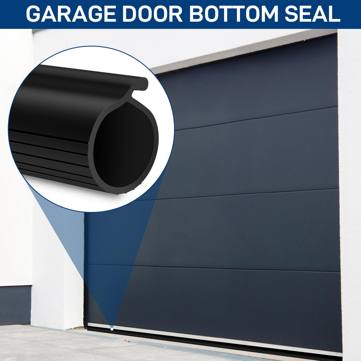 MYFAMIREA durable rubber reduces noise and drafts.