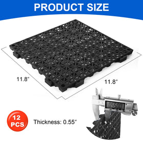 MYFAMIREA mesh hollow design highlights drainage for slip-resistant decks.