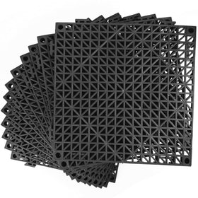 MYFAMIREA modular interlocking tiles showing quick assembly for outdoor spaces.