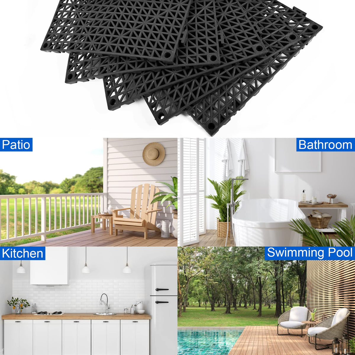 MYFAMIREA multi-purpose mats for indoor and outdoor use.