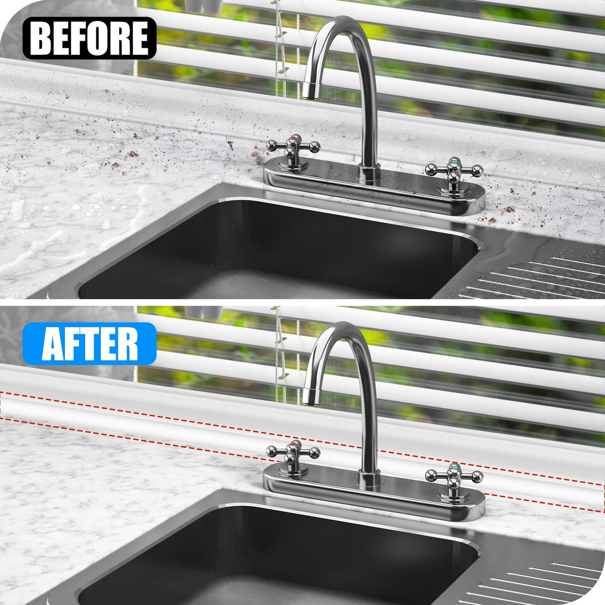 MYFAMIREA suitable for multiple smooth surfaces in kitchen and bath