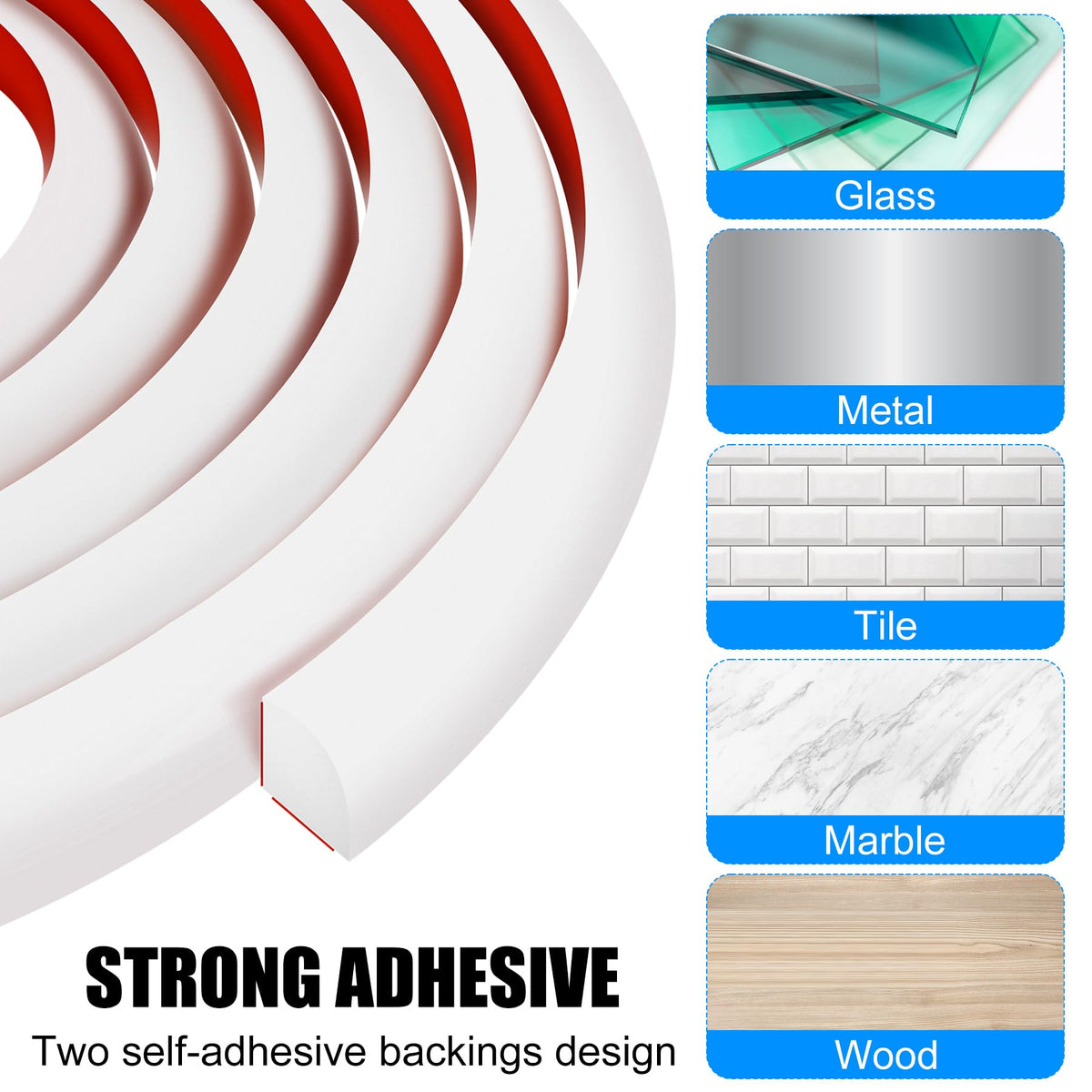 MYFAMIREA curved edge quarter-round profile blending with rounded edges