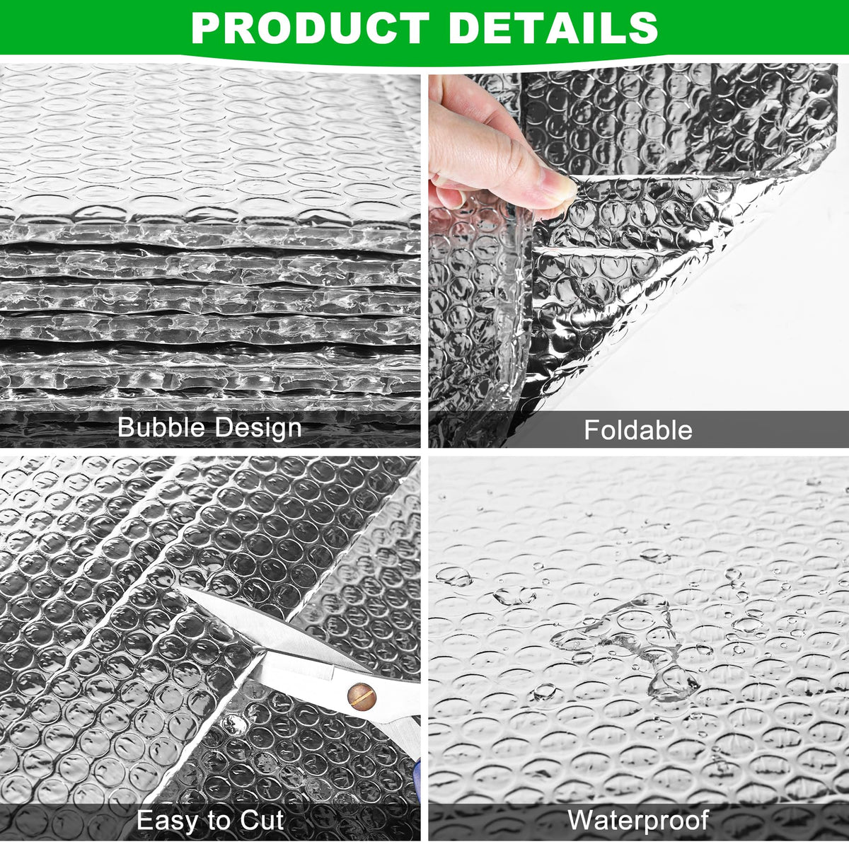 MYFAMIREA radiant barrier blocks heat transfer for seasonal comfort