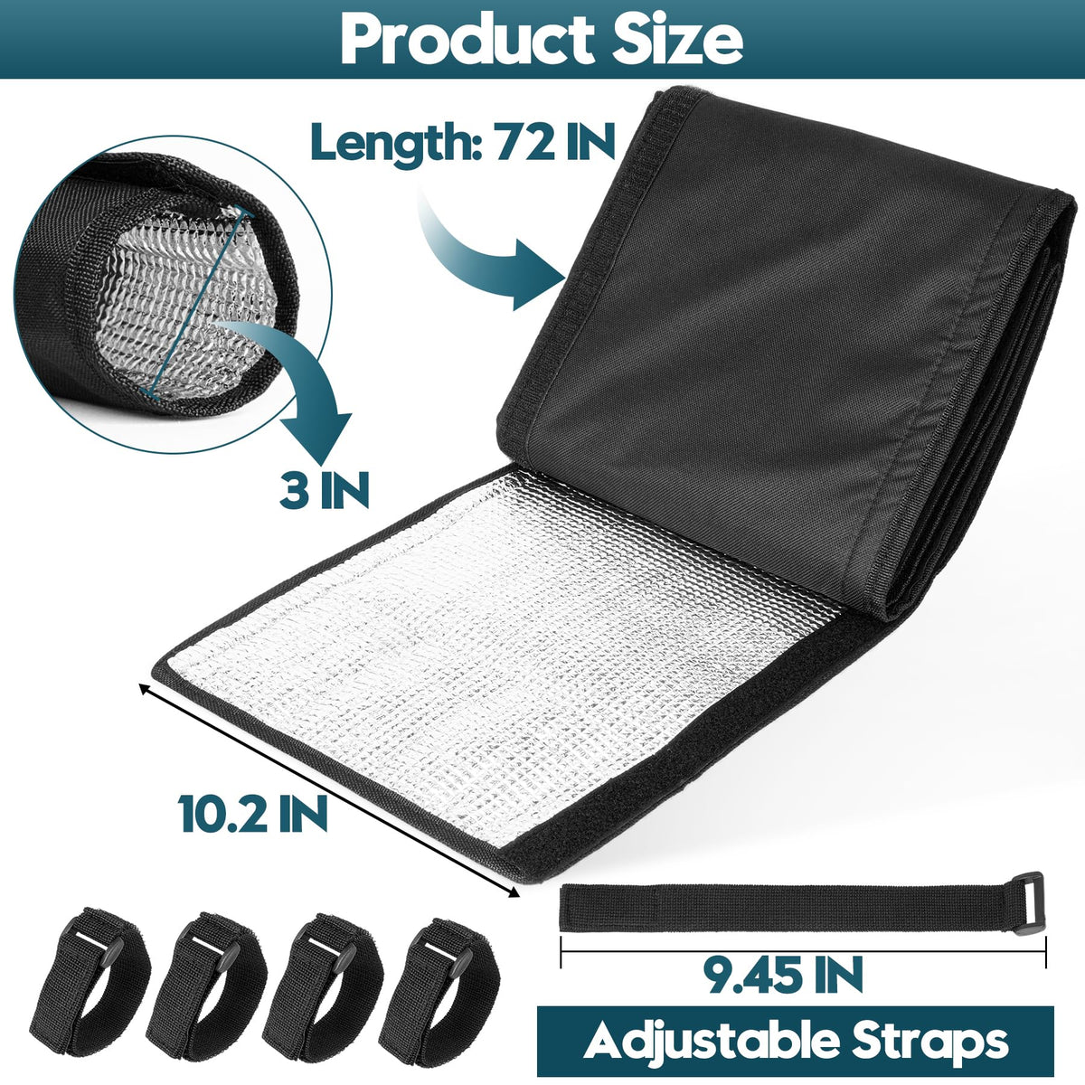 MYFAMIREA three-layer insulation wrap highlighting cushioning pearl cotton.