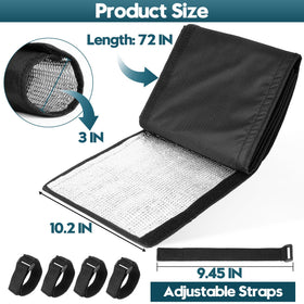 MYFAMIREA three-layer insulation wrap highlighting cushioning pearl cotton.