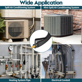 MYFAMIREA universal outdoor insulation for HVAC piping systems.