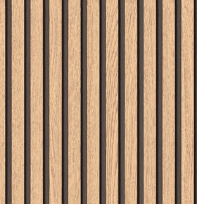 myforHD peel and stick wood grating stripe for quick wall updates.