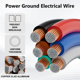 Mygatti 14AWG wire red 25ft, great for car audio and harness runs.