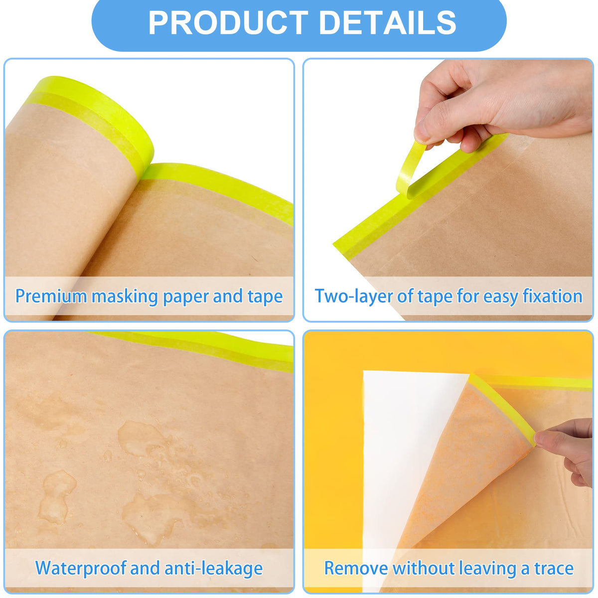 MyLifeUNIT masking paper 12in x 50ft for larger coverage areas
