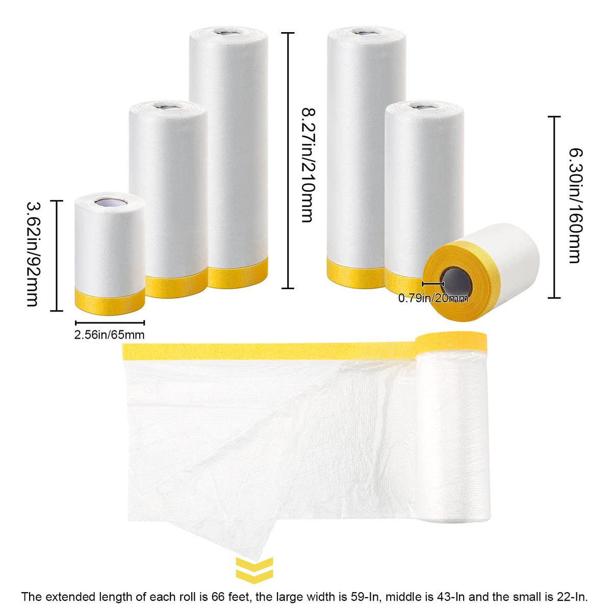 MyLifeUNIT pre taped masking film protects appliances during home projects.