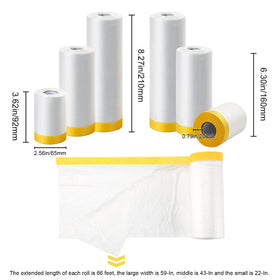 MyLifeUNIT pre taped masking film protects appliances during home projects.