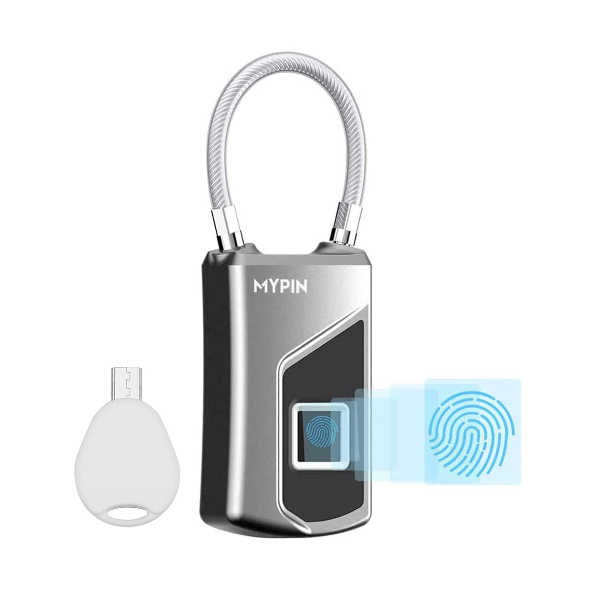 MYPIN fingerprint lock with aluminum body for lightweight security