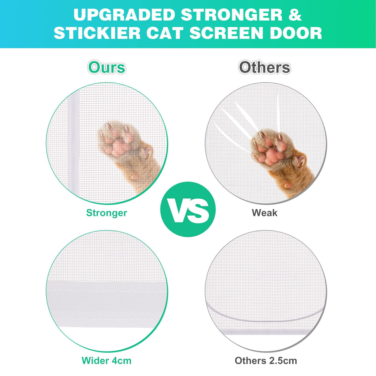 MYPIN dog-proof entry keeps pets inside while air flows