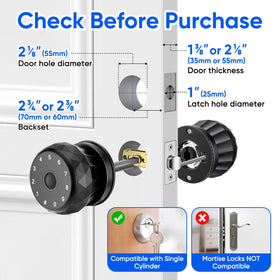 MYPIN lock battery compartment with Type-C port for emergencies.