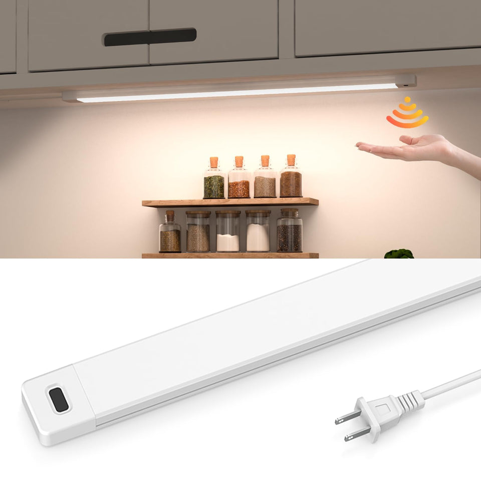 MYPLUS 16-Inch hand-wave sensor under-cabinet light for instant hands-free control.