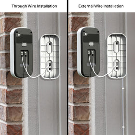 MyQ Video Keypad swivel mount adjustment improves visibility and hands-free use in the garage.