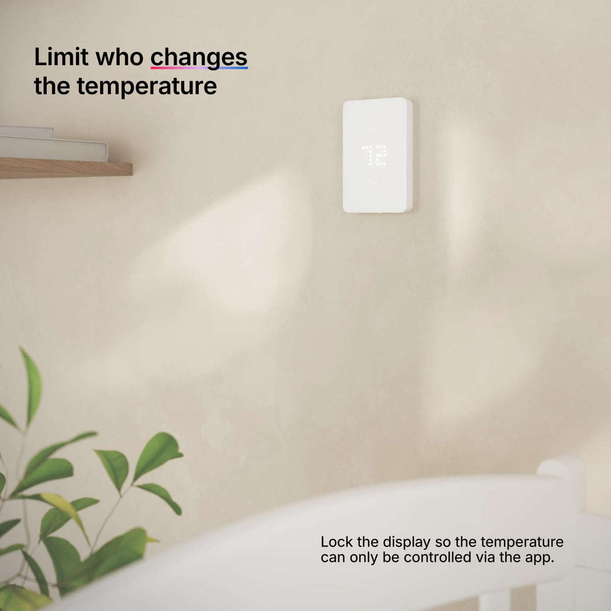 Mysa app showing scheduling and room view for energy management