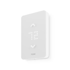 Mysa Lite thermostat on wall enabling precise electric heat control