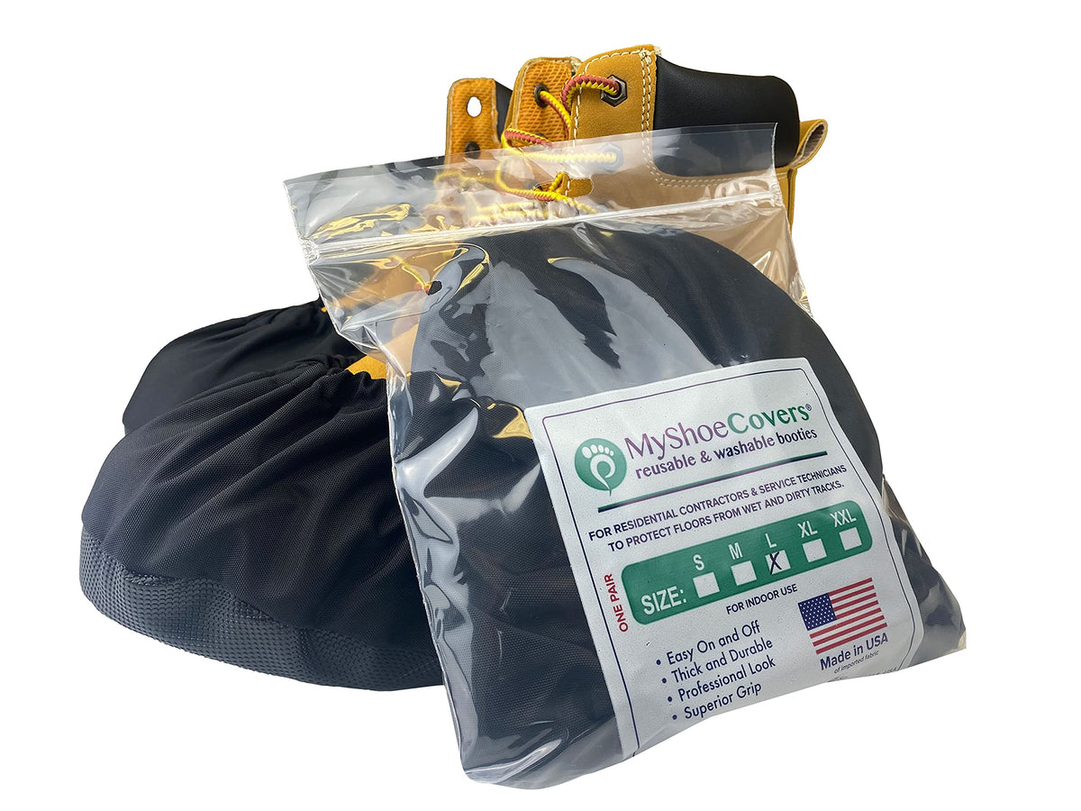 MyShoeCovers professional black look enhances client presentation.