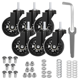 MySit Creeper wheels 2.5-inch close-up, durable steel bearings for long-lasting use.