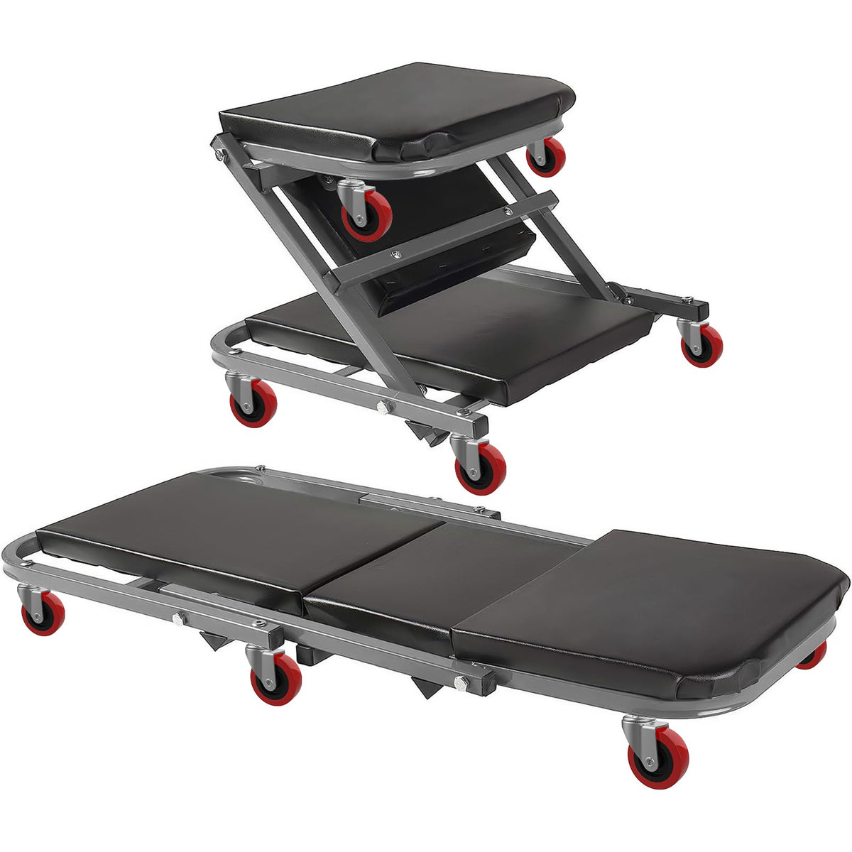 MySit heavy-duty casters set reduces effort when repositioning workbenches.