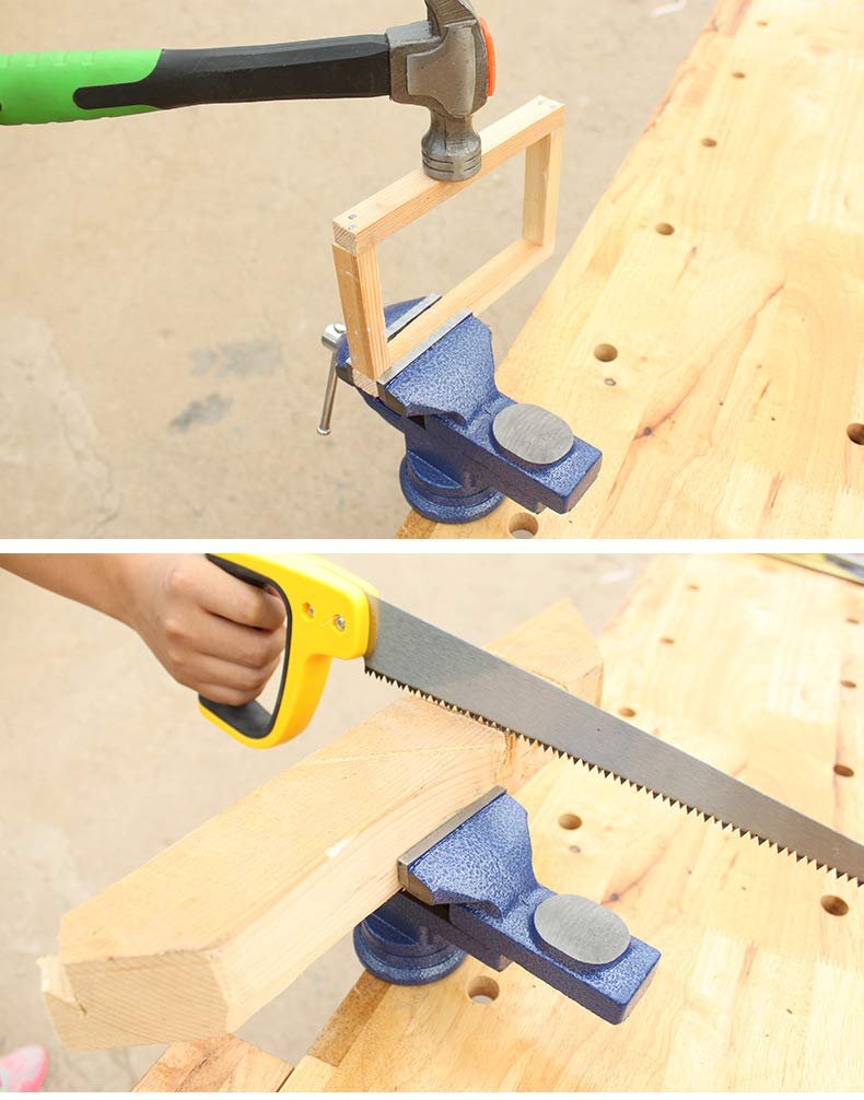 Jaw hardening through quenching and re-firing enhances wear resistance.