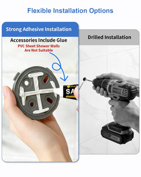 Mythlings drill-free adhesive base installs without wall damage.