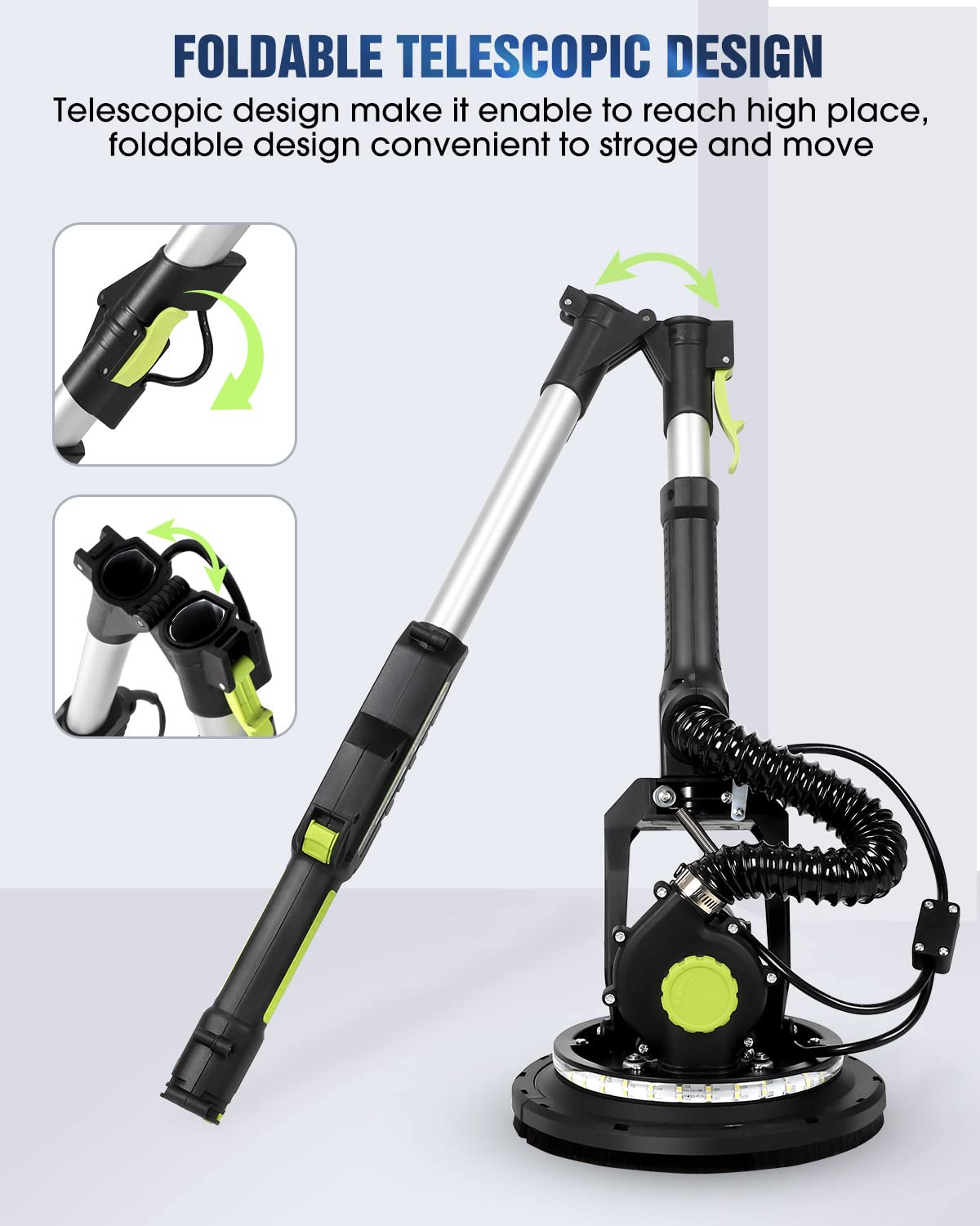 MYTOL drywall sander extended rod reaching high walls