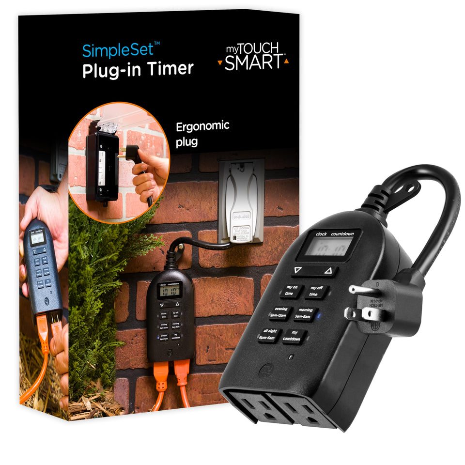 myTouchSmart 26898-P1 two outlets provide outdoor timer control