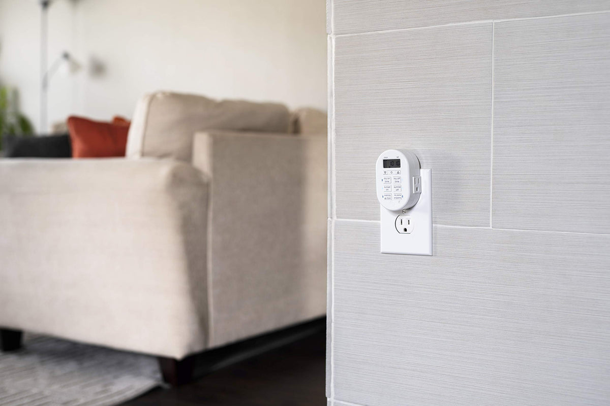 MyTouchSmart Seasonal lights automated by timer for festive scheduling.