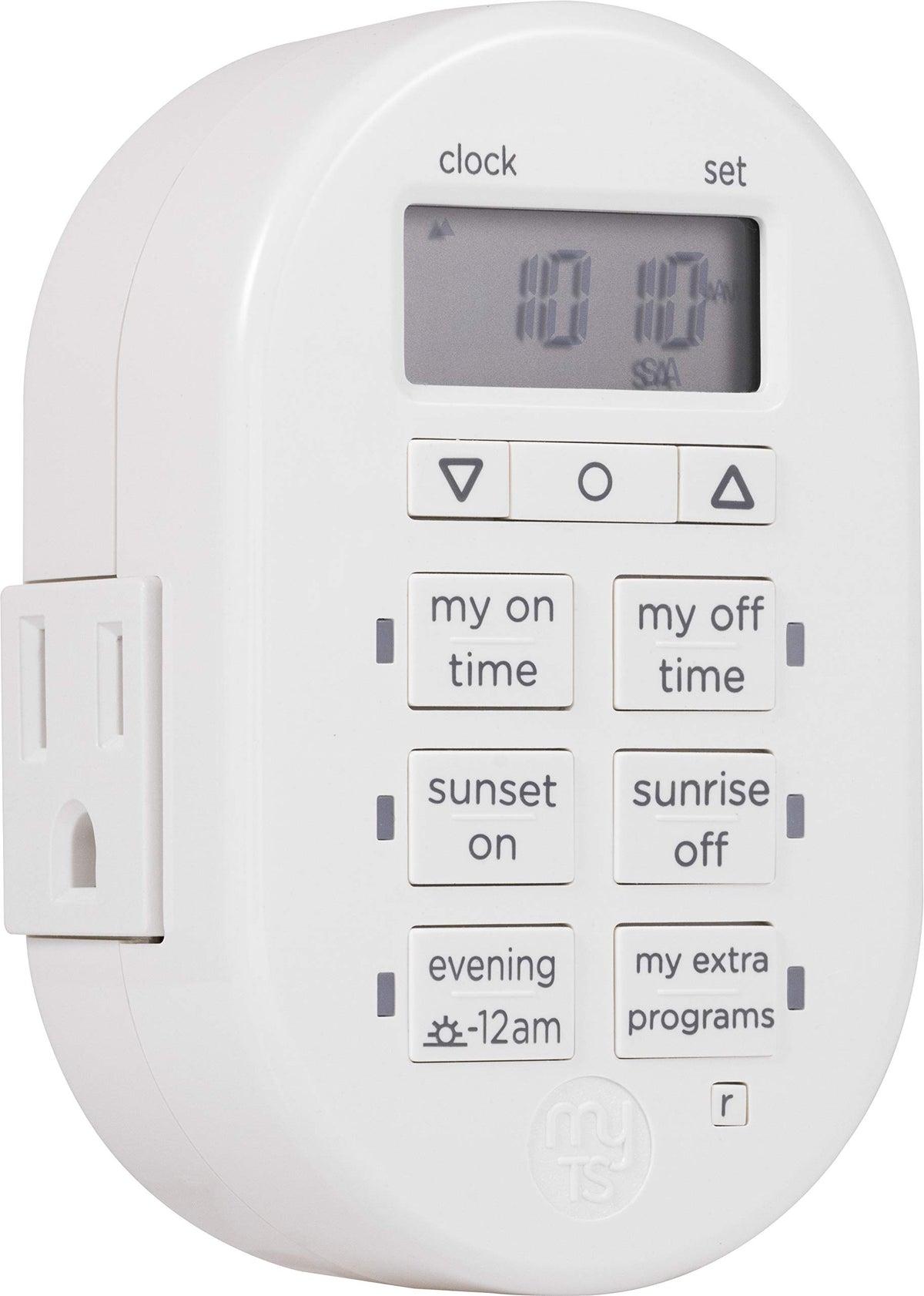 MyTouchSmart Simple Set 7-Day Timer front view for easy programming.