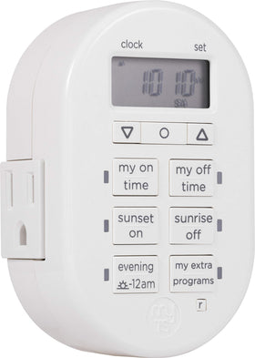 MyTouchSmart Simple Set 7-Day Timer front view for easy programming.