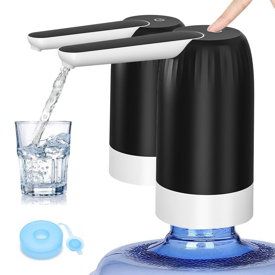 Myvision 2-pack electric water dispenser on bottle for easy daily hydration