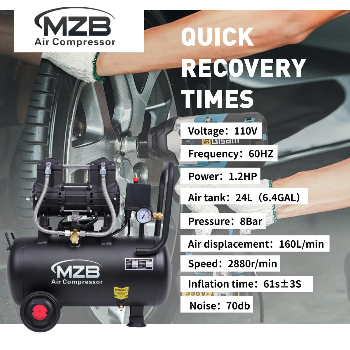 MZB Steel tank unit with rust-resistant outer casing for durability.