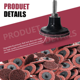 MZCR-NNML 2in disc in 100-150 grit for paint and rust removal tasks.