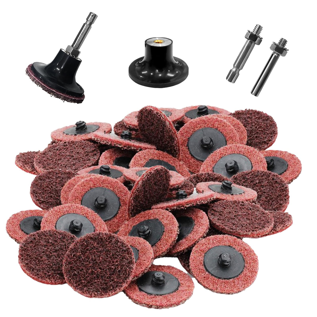 MZCR-NNML 2in surface conditioning discs in use for fast grinding and finish.