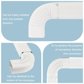 Mzcvriru 0-19 aluminum downspout elbows with extrusion strength.