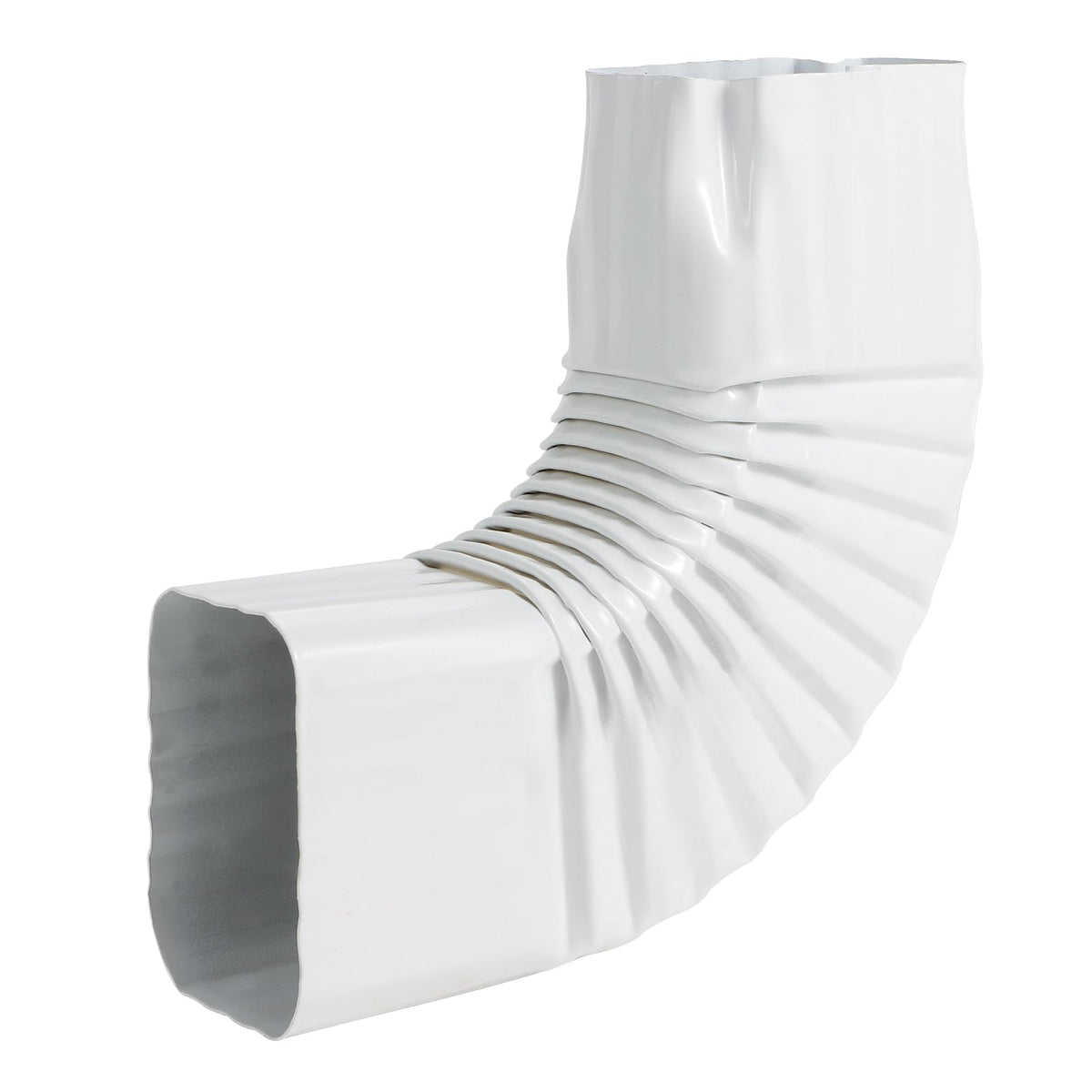 Mzcvriru 2x3 downspout elbows 90° white for reliable gutter routing.
