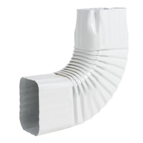 Mzcvriru 2x3 downspout elbows 90° white for reliable gutter routing.