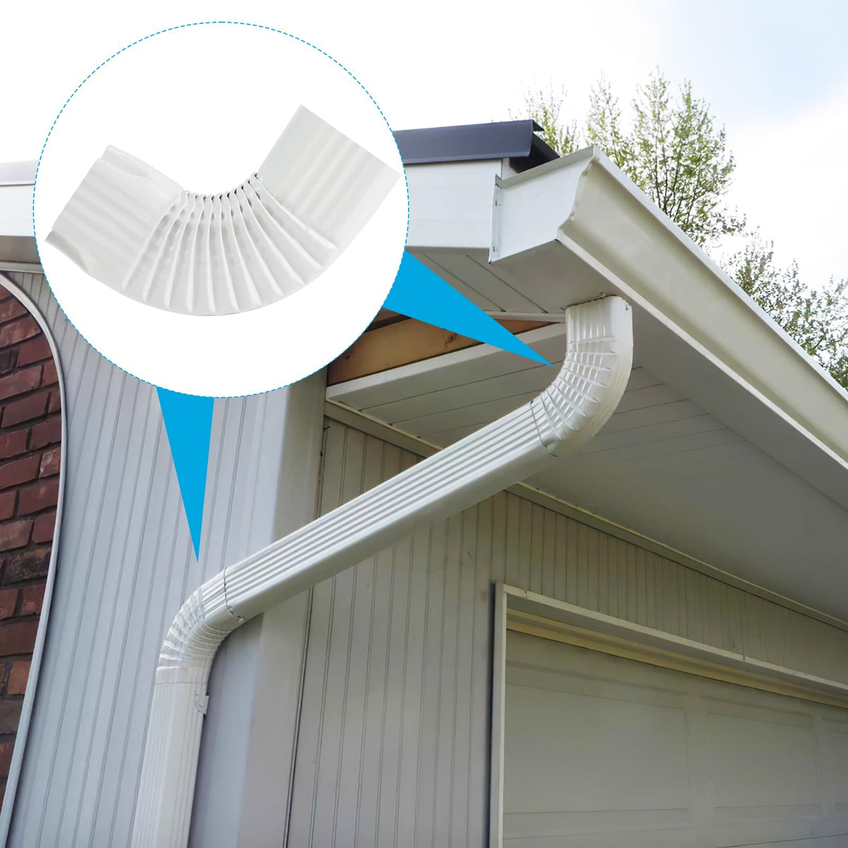 Mzcvriru downspout elbows stay maintenance-friendly with fewer upkeep steps.