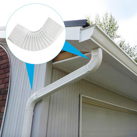 Mzcvriru downspout elbows stay maintenance-friendly with fewer upkeep steps.