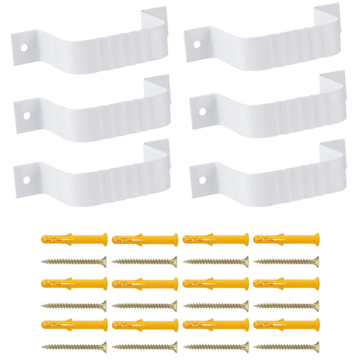 Mzcvriru downspout strap 2x3 leader white; durable exterior support for home installations.