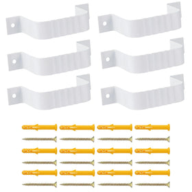 Mzcvriru downspout strap 2x3 leader white; durable exterior support for home installations.