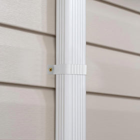 Mzcvriru expansion-screw downspout strap; enhances stability with proper fixation.