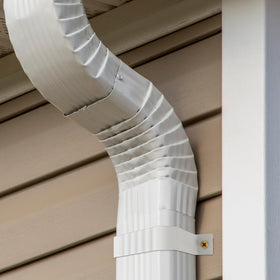 Mzcvriru wall-mount downspout strap; ideal for exterior 2x3 downspouts.
