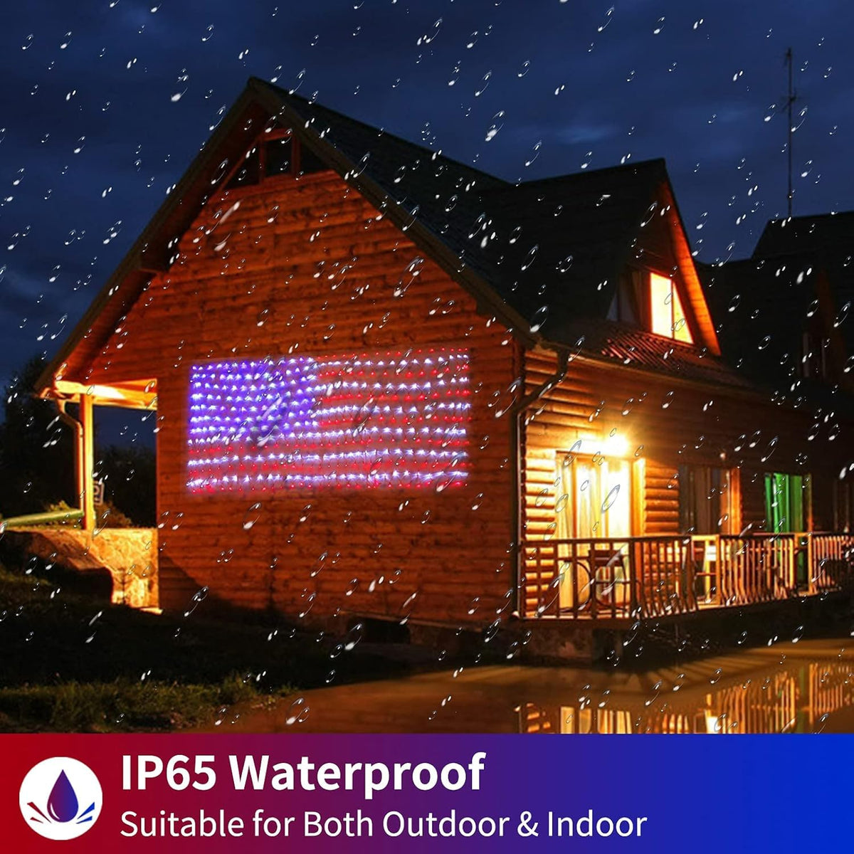 MZD8391 420 LED beads create vivid patriotic glow