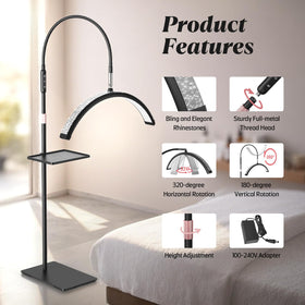 Mznoo Adjustable height pole adapts to user preference for comfortable sessions.