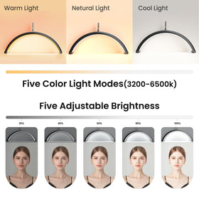 Mznoo Lash Light remote control enables quick lighting changes during appointments.