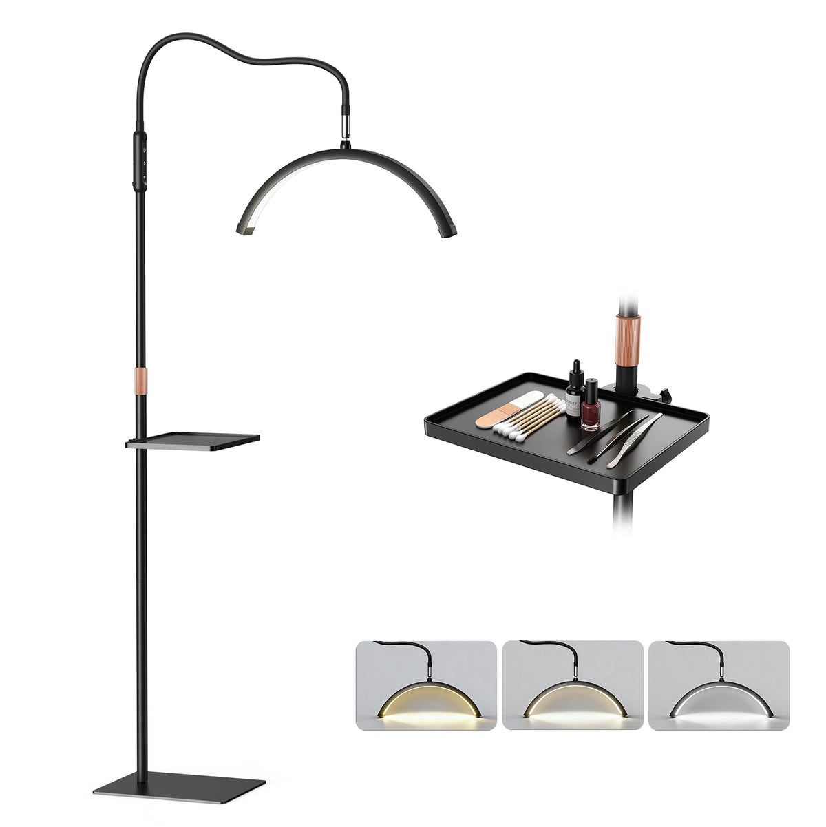 Mznoo Lash Light shadow-free illumination enhances accuracy and reduces eye strain.