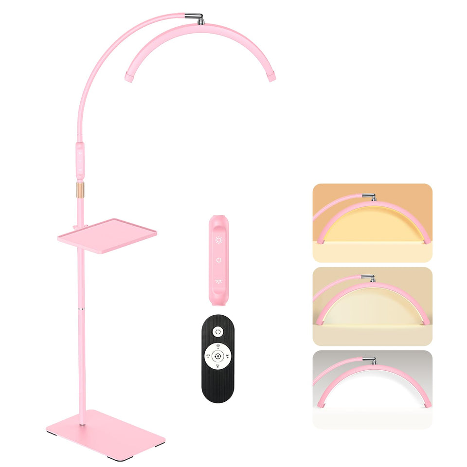 Mznoo Lash Light with tray and half-moon for shadow-free eyelash work